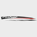 Fisher Boat Hull Decal – Black Graphic Sticker (STBD) by Fisher