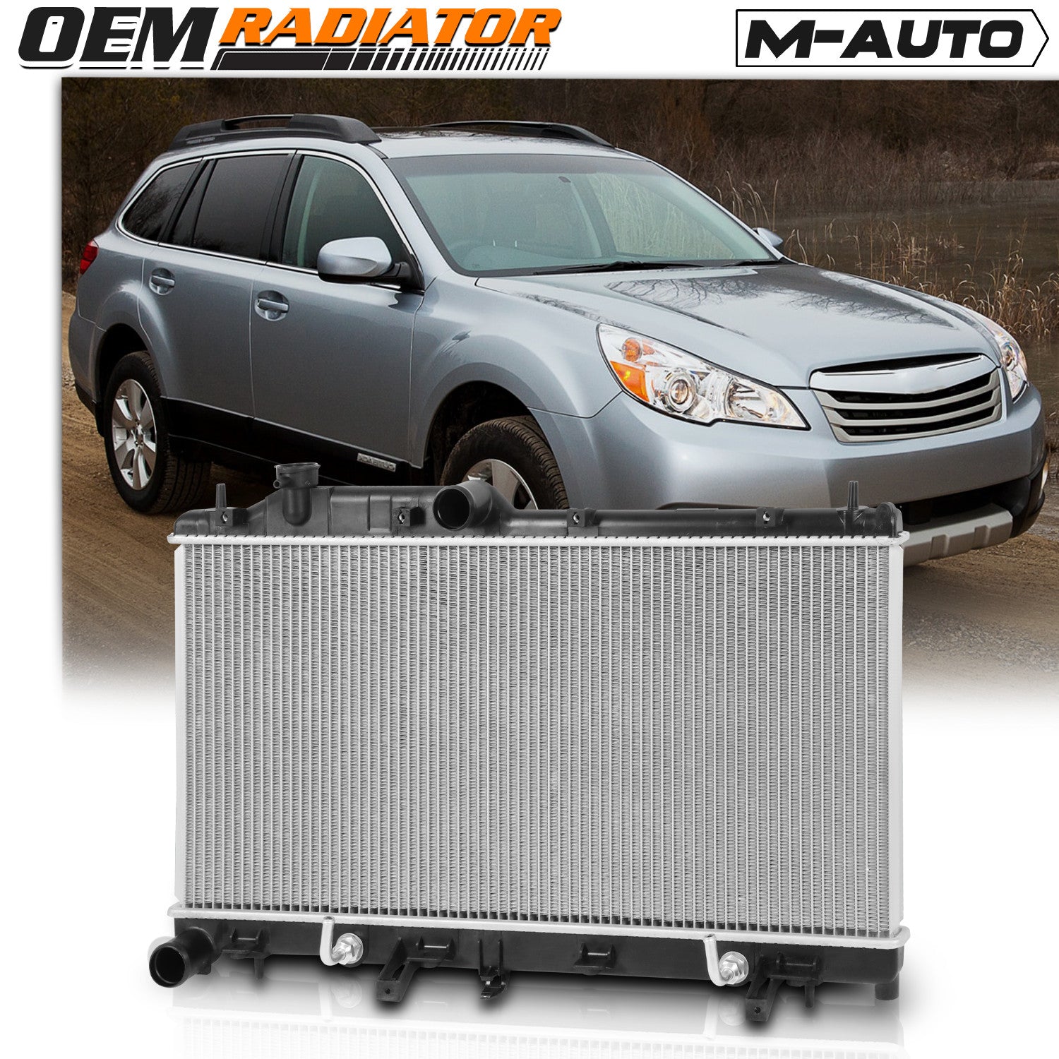 Aluminum Cooling Radiator for 10-15 Subaru Outback