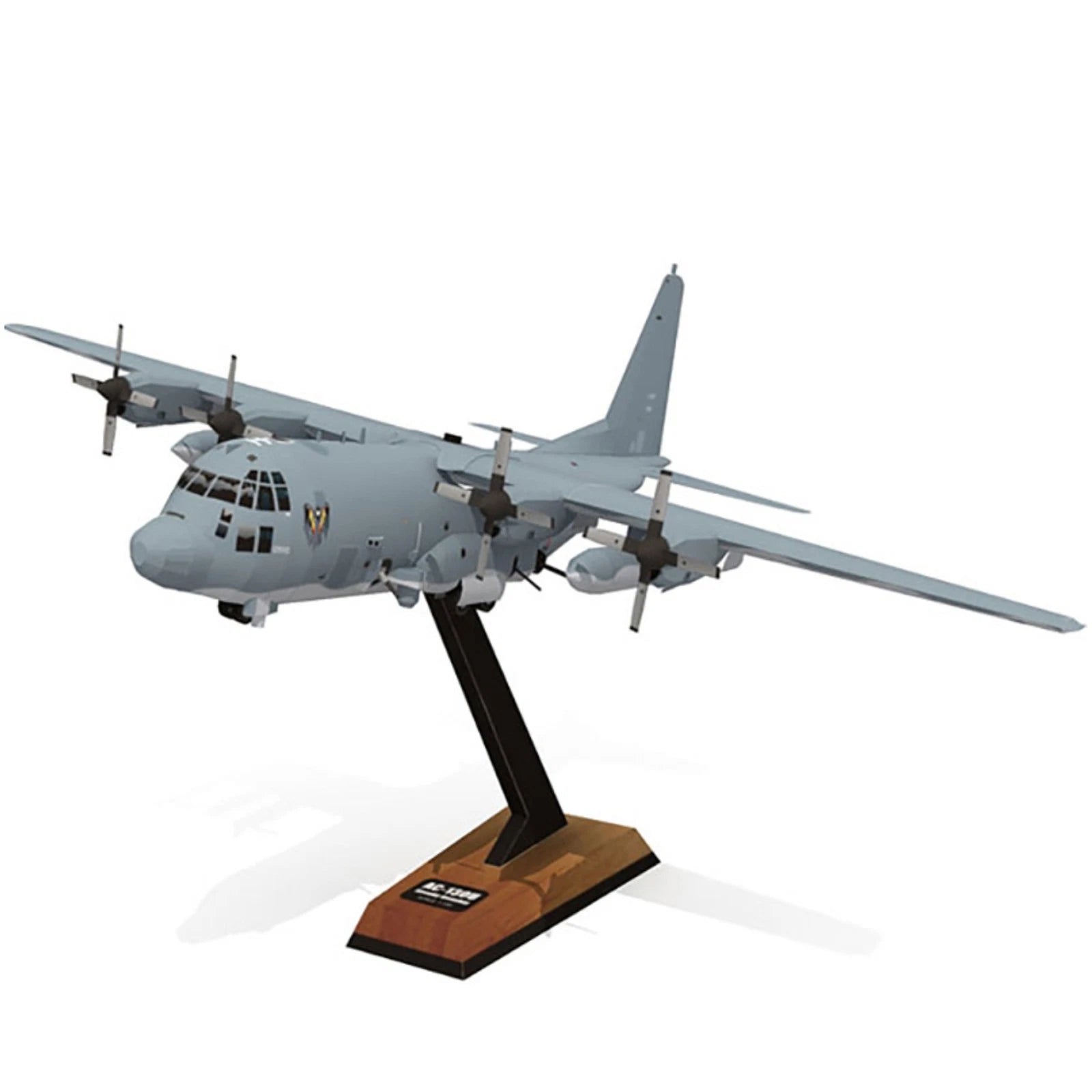 Diy Lockheed Ac-130u Ghost Aerial Gunship Aircraft 1:100 Military