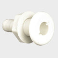 Boat Thru Hull Fitting 3/4 Inch Off White Plastic