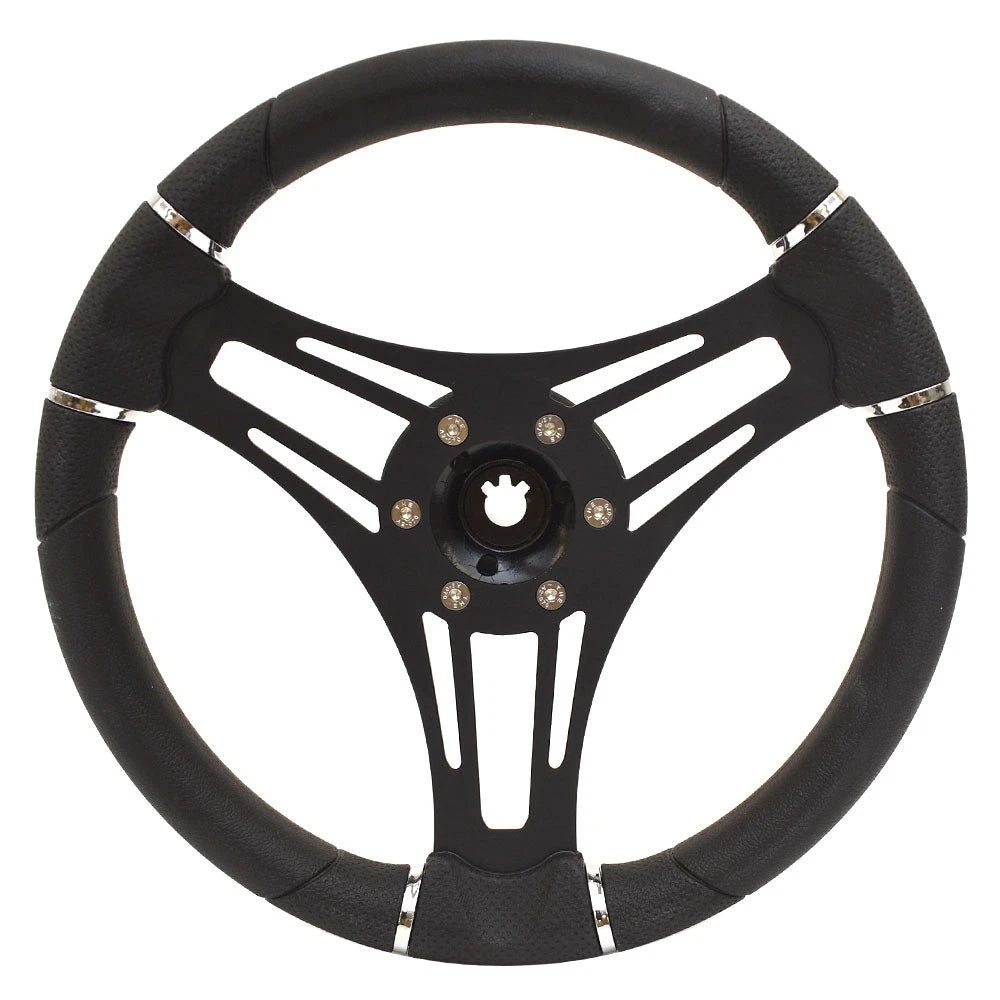 Gussi Boat Steering Wheel 3vrn3521gu8 | 13 3/4 Inch Verona Black