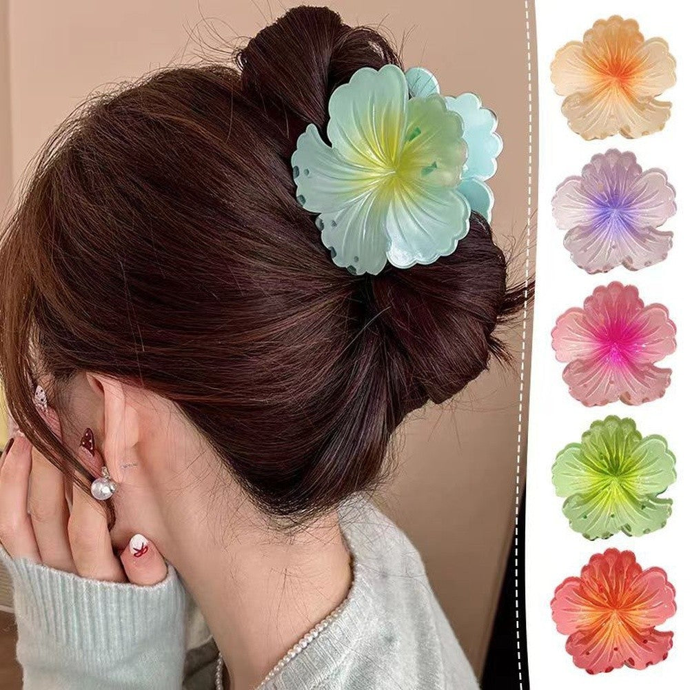 Acrylic Hibiscus Hair Clip for Marine Style