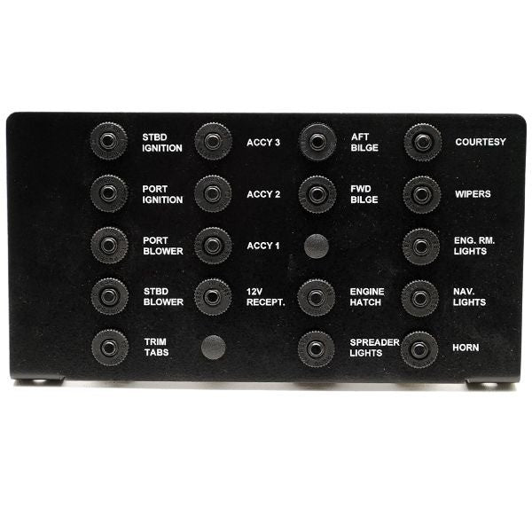 Breaker Panel Larson 10 x 5 1/4 Inch Black Aluminum by Larson