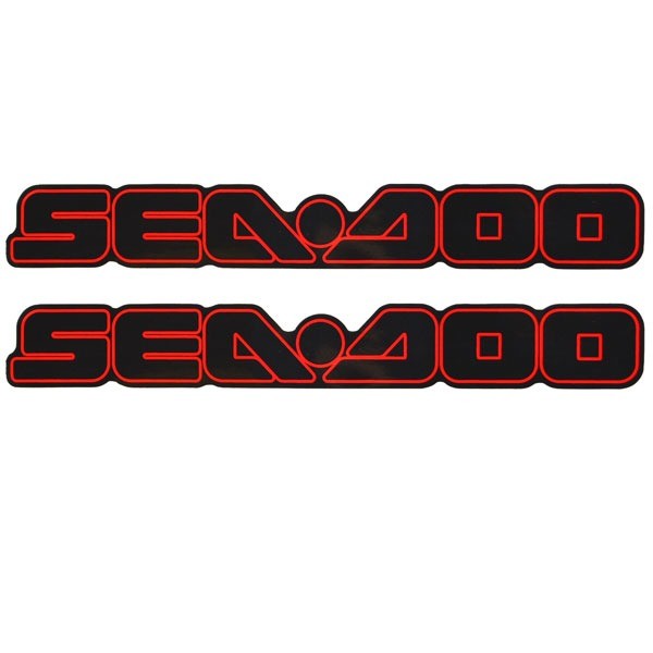 Sea Doo Boat Logo Decal Red Black Stickers by Sea Doo
