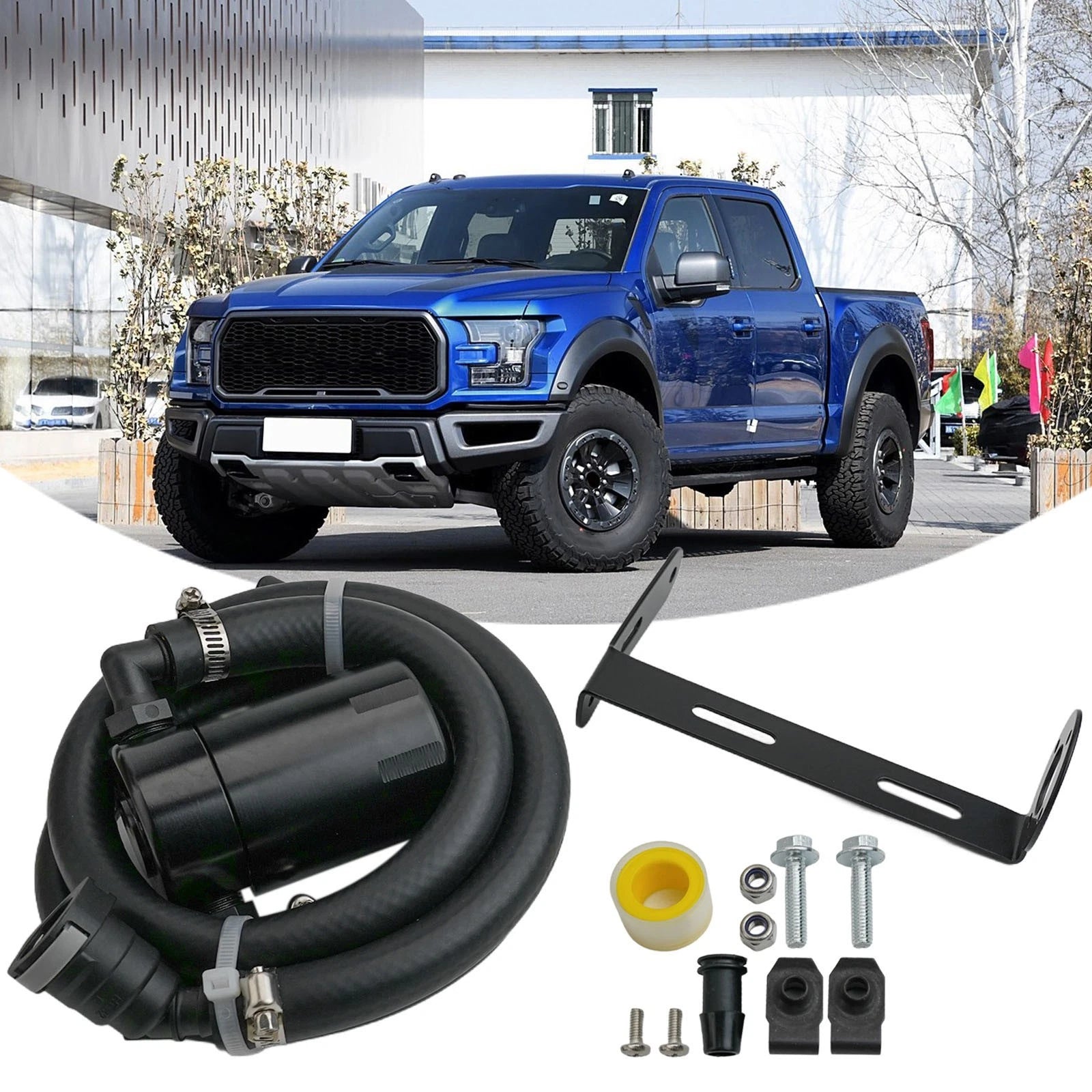 Air Oil Separator 3oz Catch Can Fits For Ford F150 For Ecoboost And