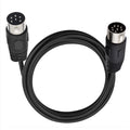 Midi 8 Pin Din Male To Din 6 Pin Male Audio Data Signal Adapter