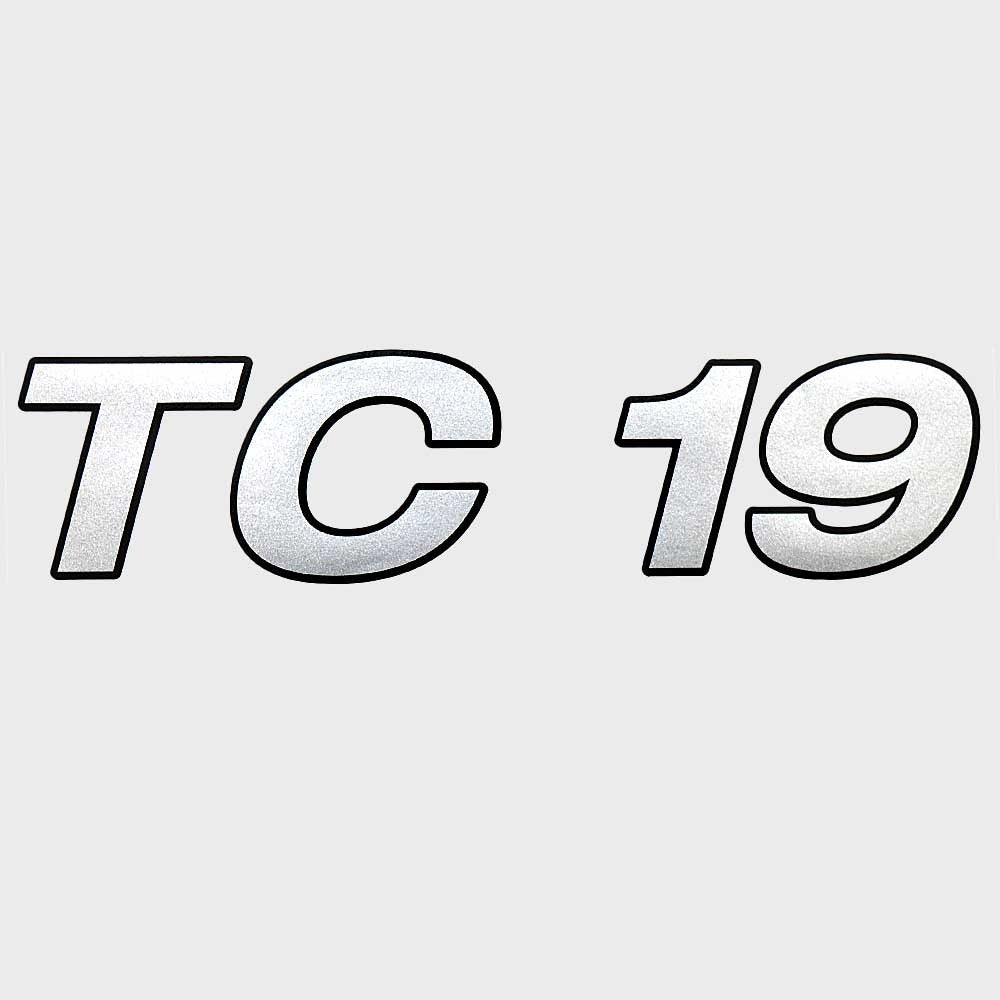 Lowe Boat Brand Decal 2201974 TC 19 Black Silver by Lowe