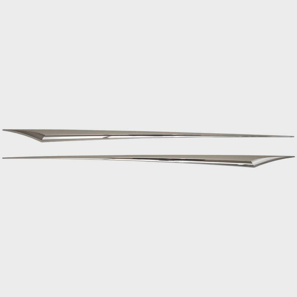 Cruisers Boat Raised Hull Spear Decals Silver Stickers (2 PC) by Cruisers