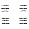 Twelve (12) Med. Lift Mower Blades Fits Kubota Mower Decks Rck54-22bx