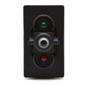 Carling On/Off Boat Blank Rocker Switch 6 Spade 12V Red/Green by Carling