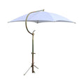 White Deluxe Umbrella W/ Brackets-fits Massey Tractor Models