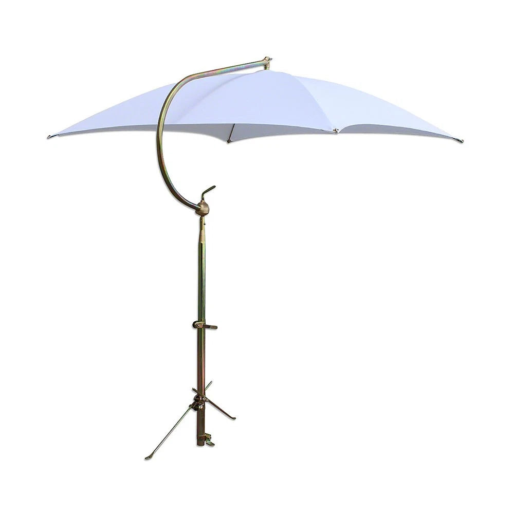 White Deluxe Umbrella W/ Brackets-fits Massey Tractor Models