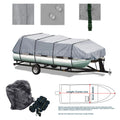Heavy Duty Trailerable All Weather Pontoon Boat Storage Cover Fits