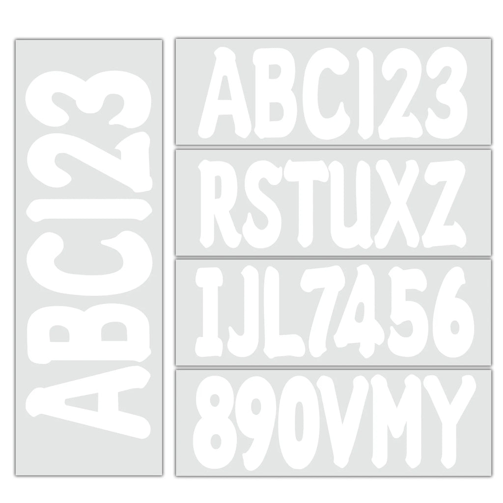 Boat Registration Numbers Decals – Custom Set