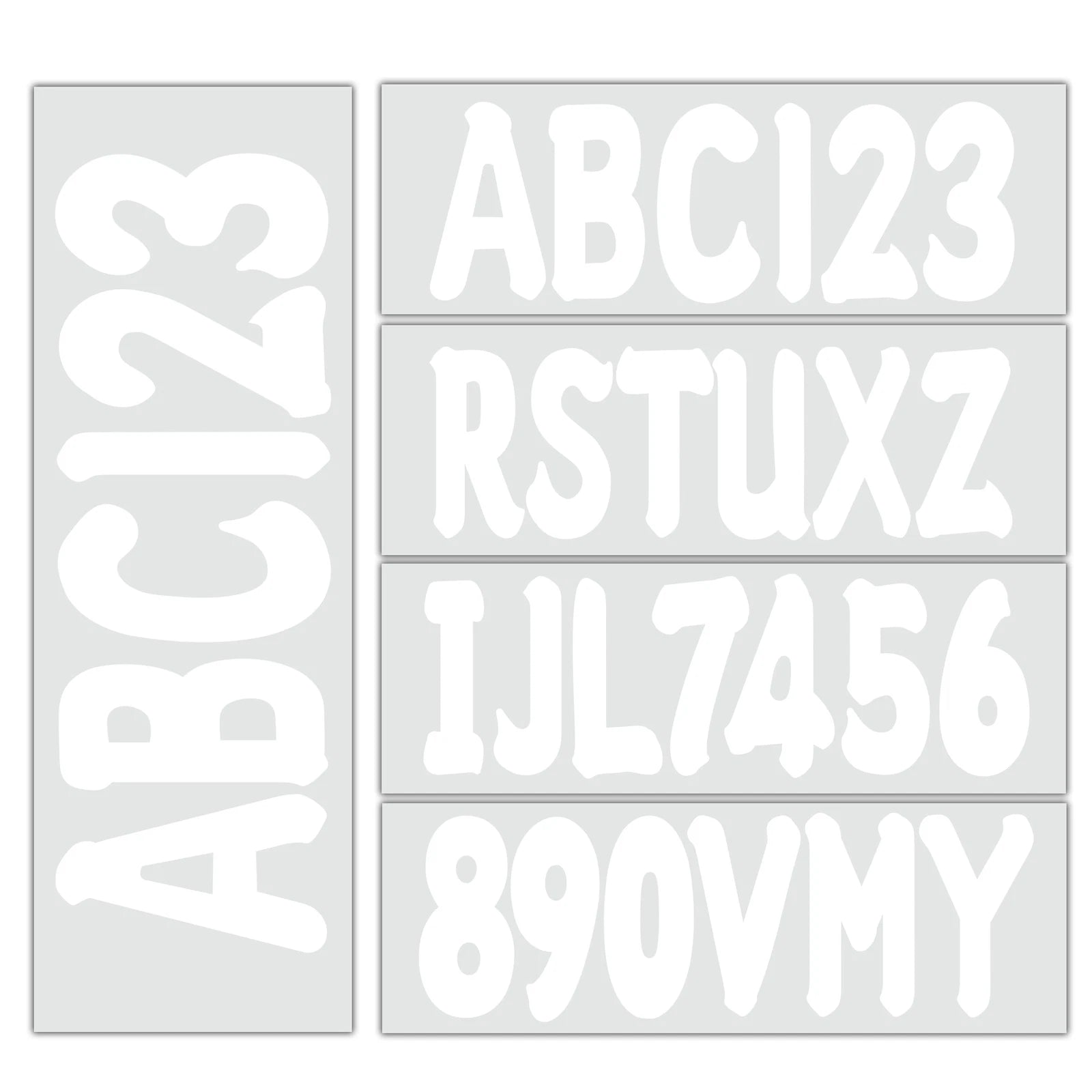Boat Registration Numbers Decals – Custom Set
