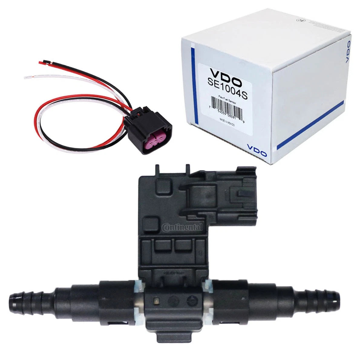 Genuine Continental/ Vdo Gm Flex Fuel Sensor +Barb Fittings +Pigtail