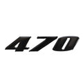 Raised Decal Sea Ray Boat 470 Sundancer Black by Sea Ray