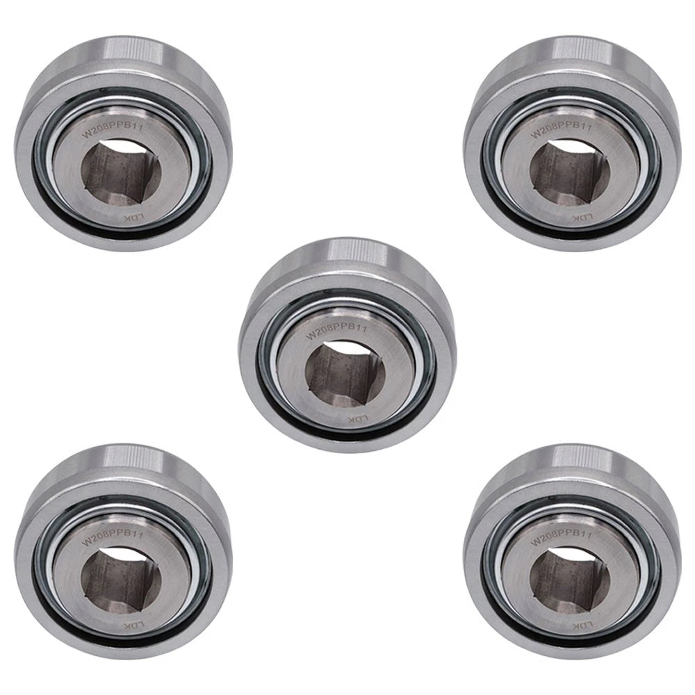 5 Of Disc Harrow Bearing 0.875" Square Bore X 1.438" Ir X 3.443" Od X