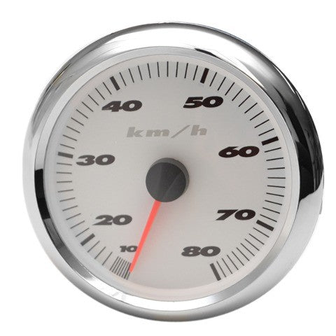 MasterCraft Boat Speedometer 80 KMH Silver by MasterCraft