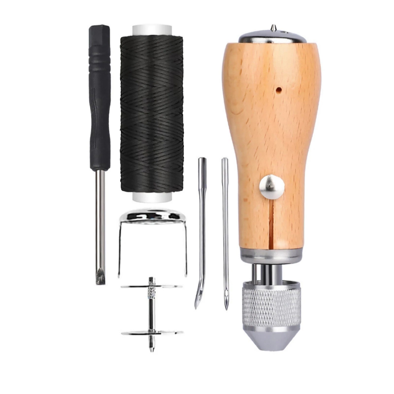 New Sewing Awl Tools Kit Leather Sail & Canvas Repair Diy Handmade