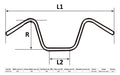 Handlebars 1 Inch Chrome 13 Inch Rise (1 Cc) - Without Dimples