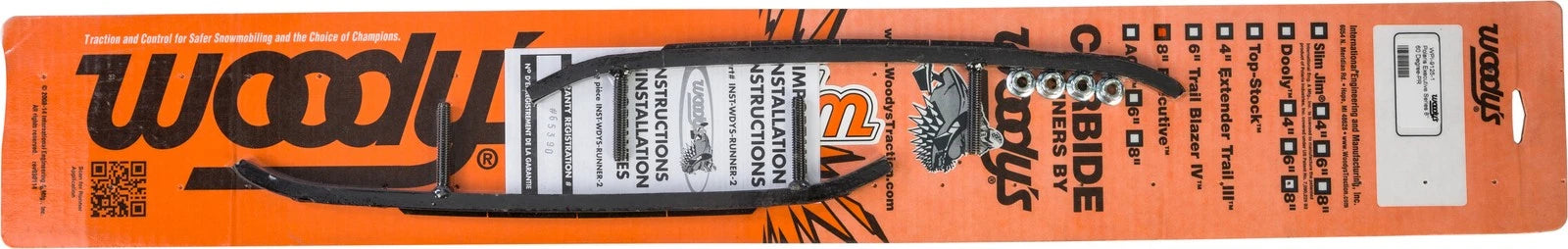 Woodys 8-inch Carbide Runners Pol For Snow Skis And Wear Rods