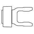 Aw27459 Fits John Deere Fits Jd Rotary Cutter Tractor Yoke 1018 P400