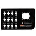 Sea Ray Boat Blank Switch Panel 2335487 Black Acrylic by Sea Ray