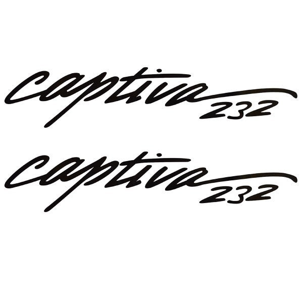 Rinker Boat Decal Stickers VS810402-10-BLK 232 Captiva Black by Rinker