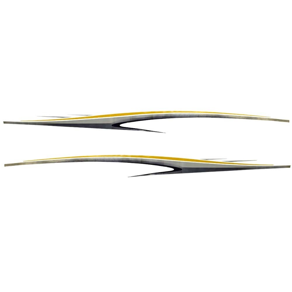 Chaparral Boat Decals SSE Yellow Stickers Set of 2 by Chaparral