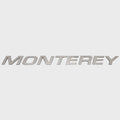 Monterey Boat Raised Logo Decal Polished Silver