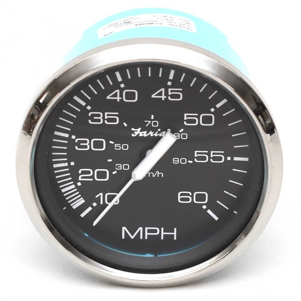 Faria Boat Speedometer Gauge SE8045A | G3 Black 3 3/8 InchOpens in a n