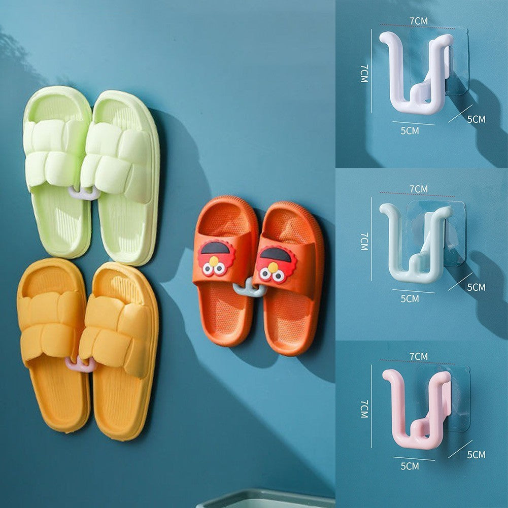 Hook Slippers Drain Rack Non-Punched Plastic