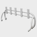 Lowe Boat Rod Holder | Rocket Launcher White 5 Pole 51 3/8 Inch