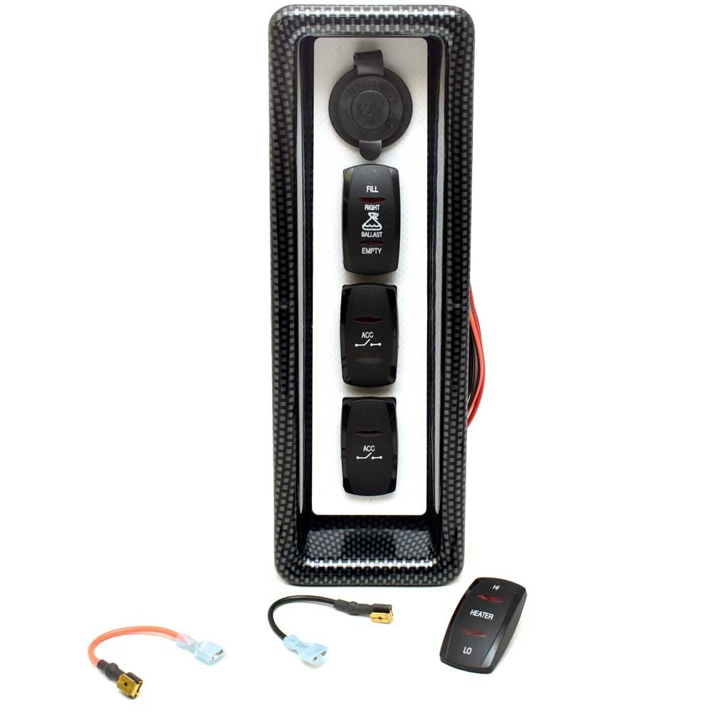 Rocker Switch Panel Gekko Revo 7.1 Black Gray by Gekko