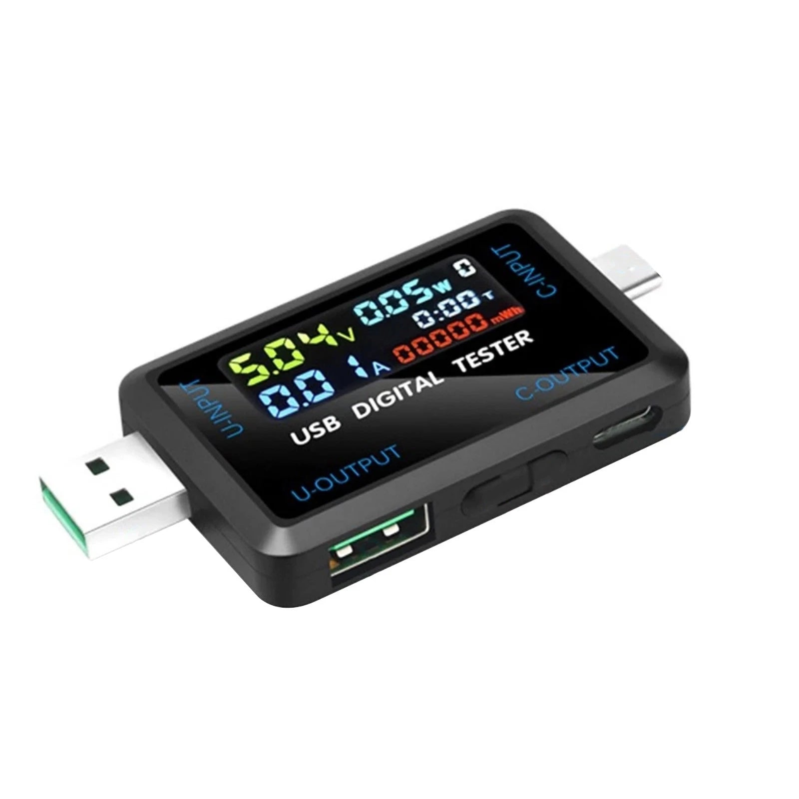 Replacement Usb Type C Voltmeter Ammeter With Timing Function Power