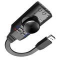 Headphoneusb 2.0 External Sound Virtual 7.1 Channel Sound Card 3.5mm