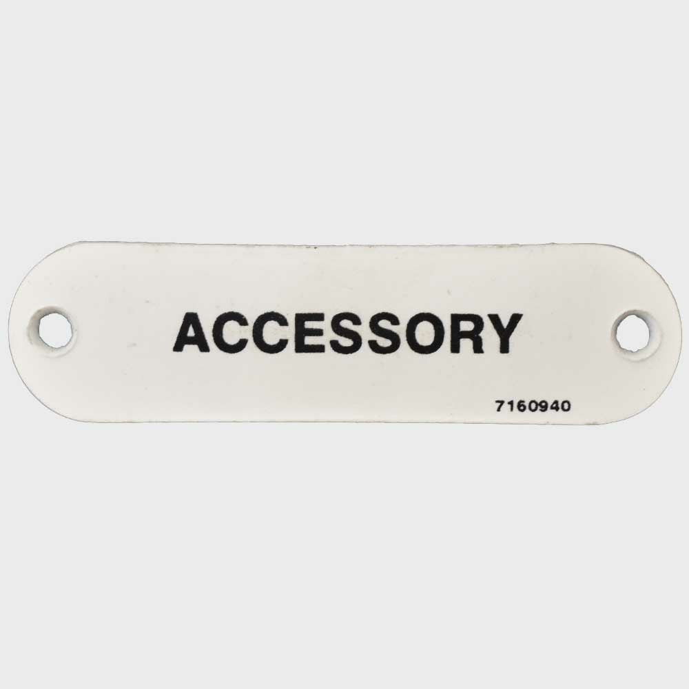 Boat Accessory Label Carver 2 3/4 x 3/4 Inch by Carver
