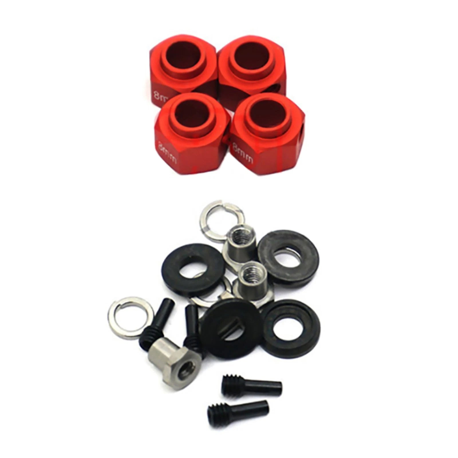 8mm Hex Wheel Hubs Adapter Widen Connector For Traxxas Trx-4 1/10 Rc