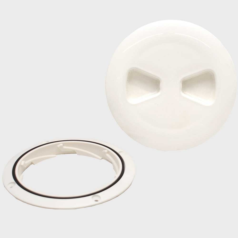 T-H Marine Deck Plate White 4 1/2 Inch by T-H Marine