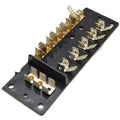 Boat 5 Position Glass Fuse Holder Panel