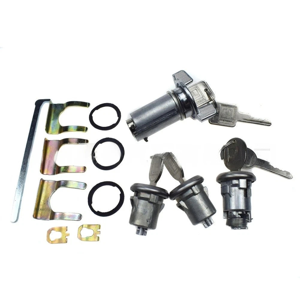 Replacement Ignition Door Boot Lock Cylinder Key Set For Chevrolet