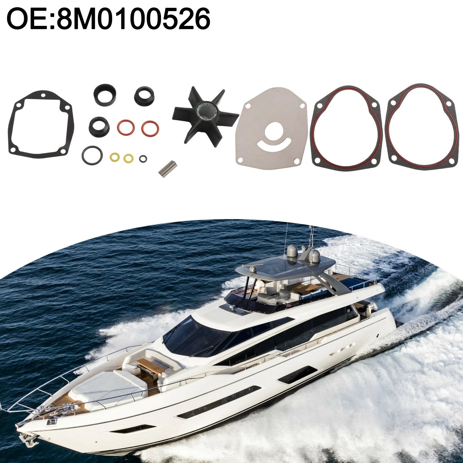 Robust Water Pump Impeller Kit For Mercruiser For Alpha One Gen 2