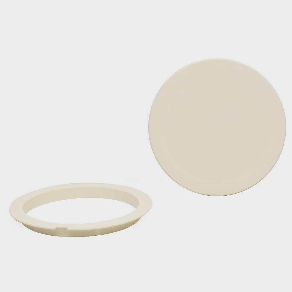 Boat Pry Open Deck Plate 8 Inch Off White by TH Marine