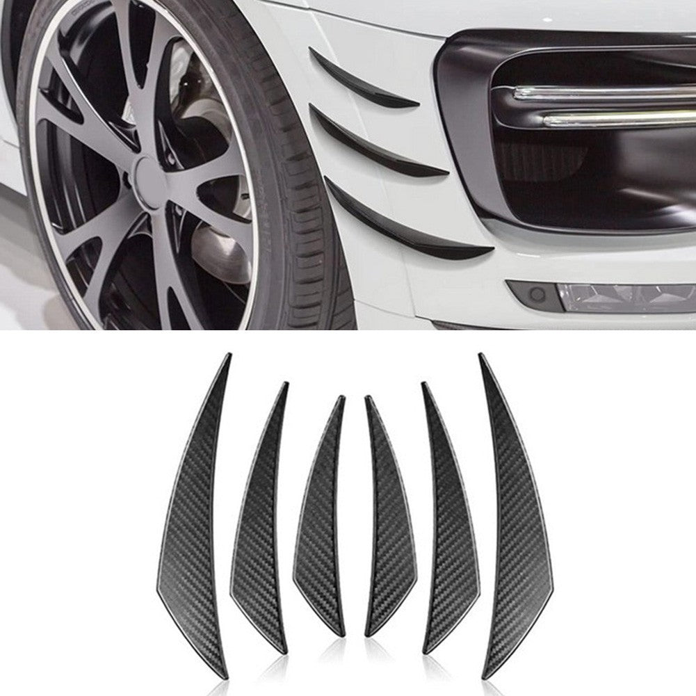 Spoiler Canards Kit Front Bumper Decal