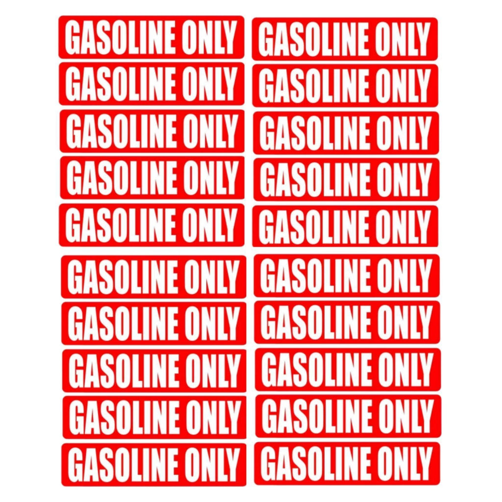 Gasoline Only Fuel Caution Decal – All Boats
