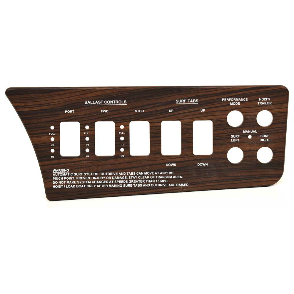 Cobalt Boat Blank Control Panel Ballast Surf Tabs by Cobalt