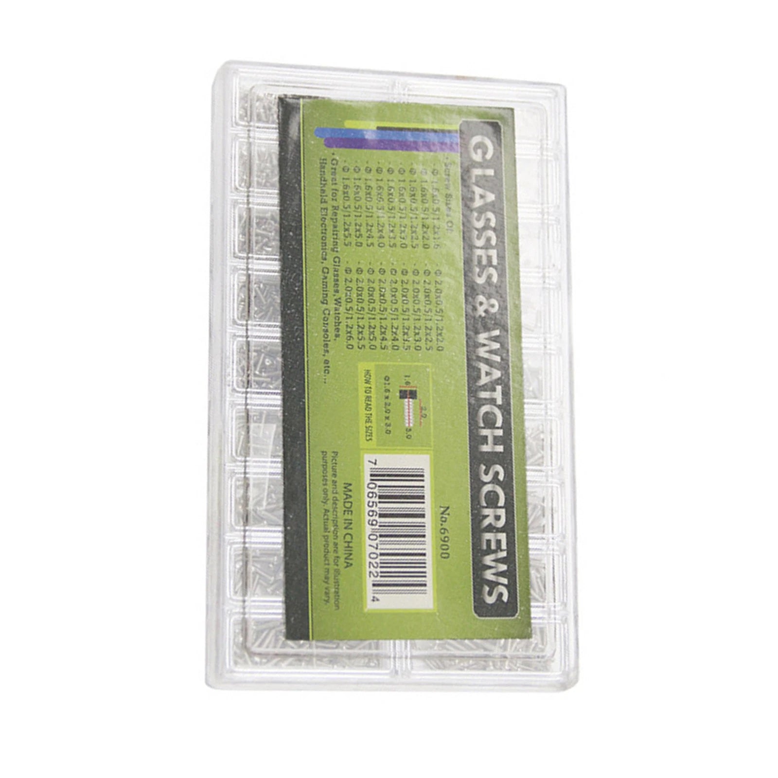 1800pack Durable Steel Small Screw Glass/watch Watchmaker Repairing