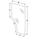Cab Glass Door Rh Fits New Holland Tn75d Fits Case Ih Jx1070c Jx1060c