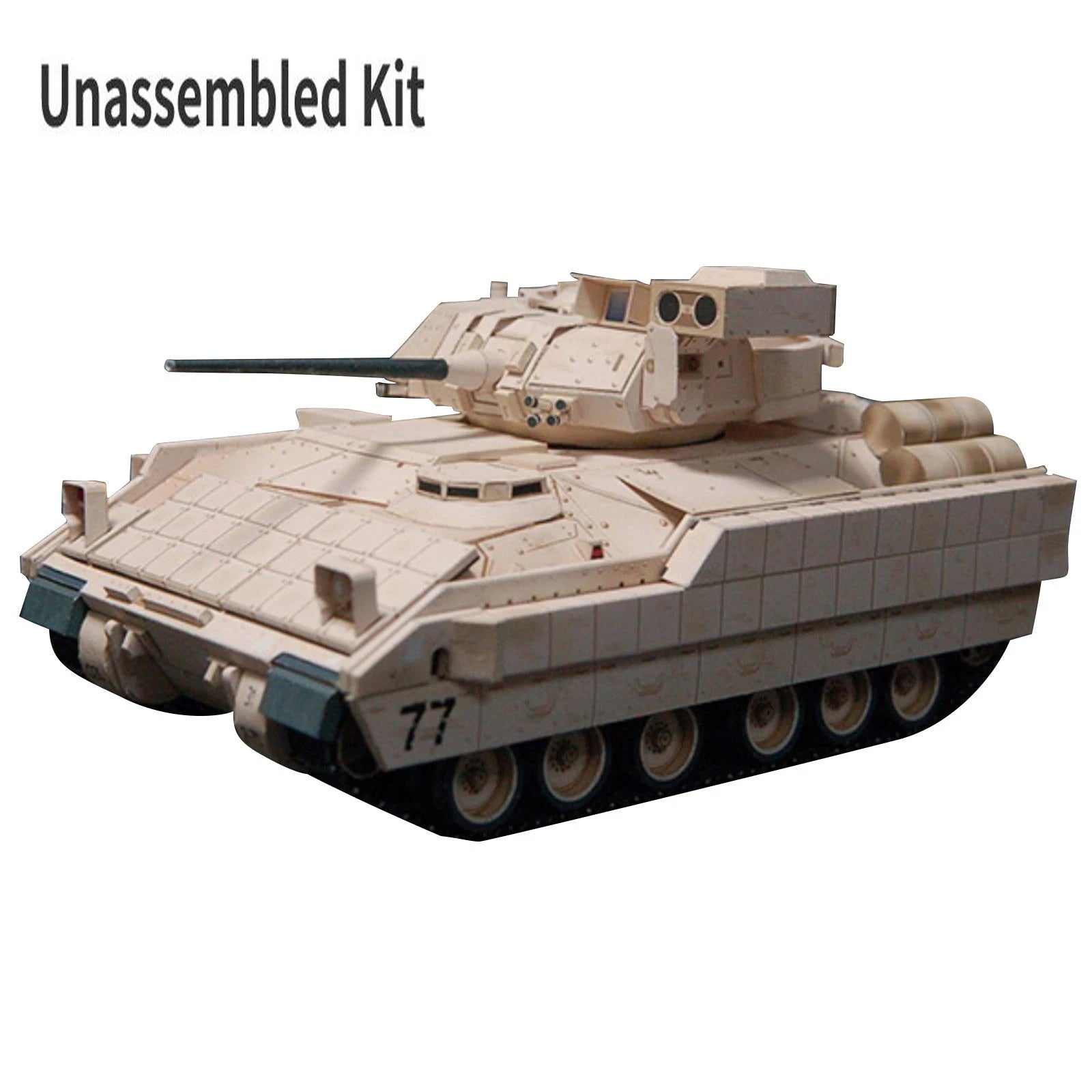 Diy Us M2 Bradley Infantry Fighting Vehicle Paper Model 1:43 33cm